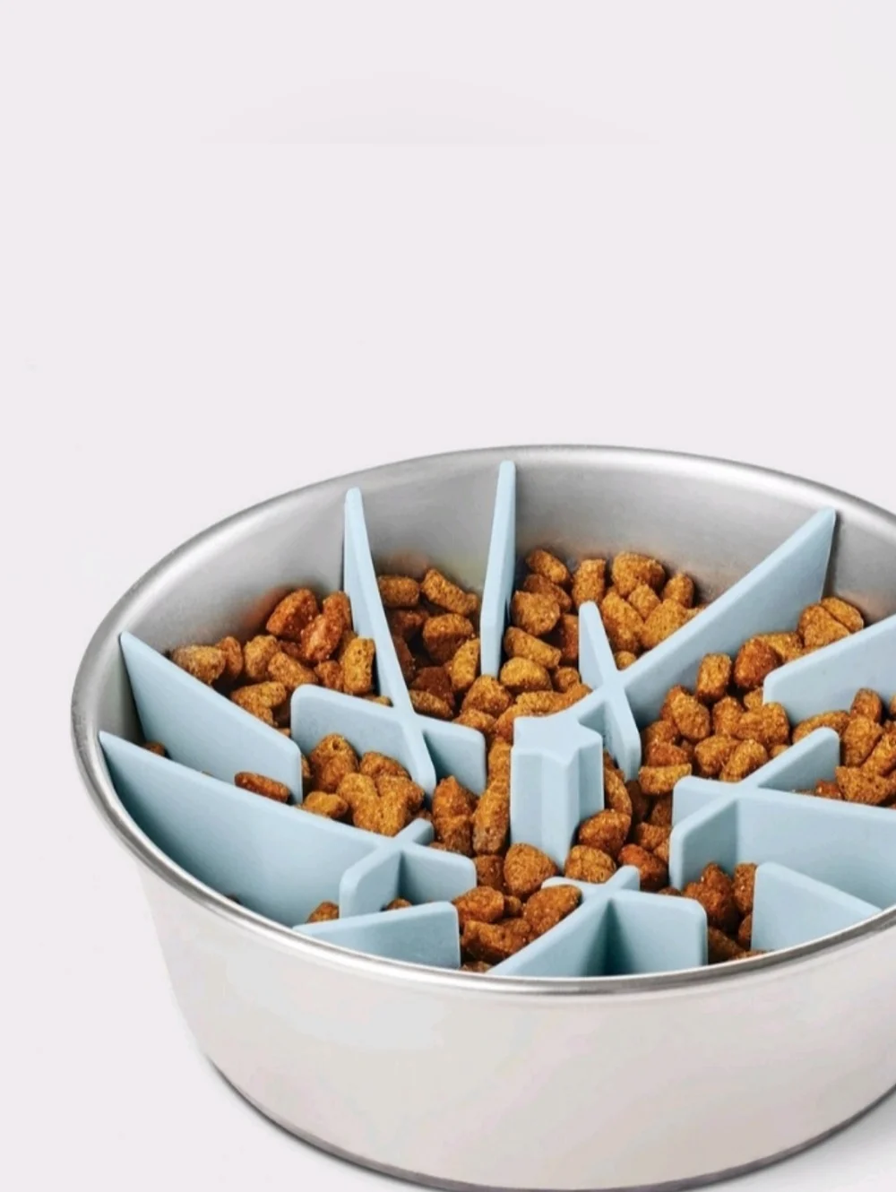 New! Slow Feed Dog Bowl Silicone Insert Strong Suction Cup For 4-6 Cup Dog Bowl